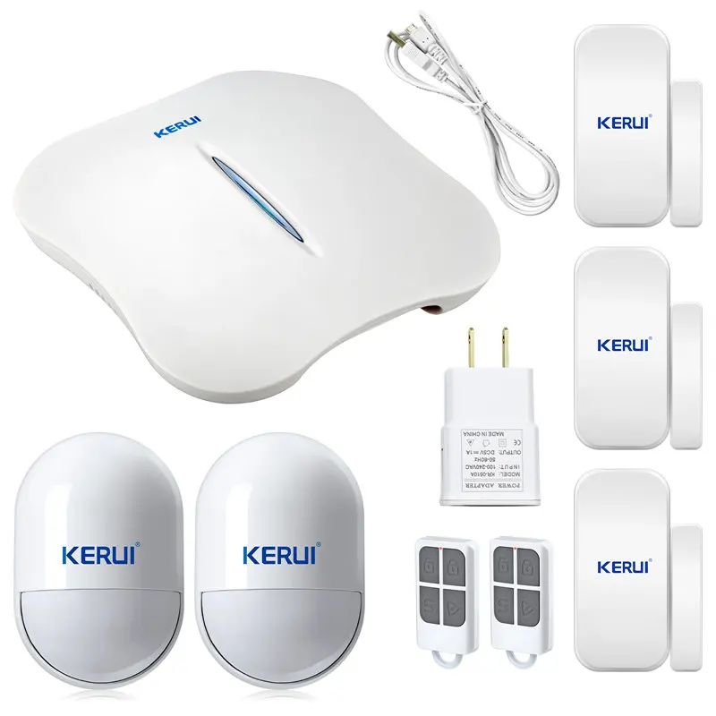 KERUI W1 Беспроводной охранных WiFi PSTN сигнализация Камера комплект мини-сигнализация устройства приложение Remote Управление
