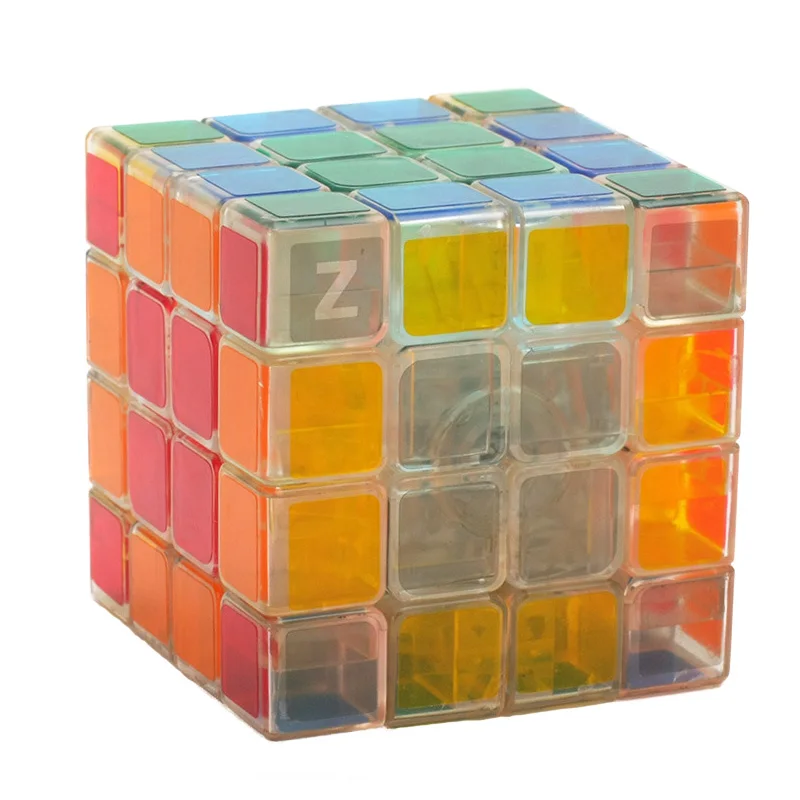Candy color Бренд Z-cube, новинка, 3*3, прозрачный скоростной магический куб, 3x3x3, без наклеек, кубик-головоломка, 4x4x4/Пирамида/2x2x2, игрушка для детей - Цвет: Candy color