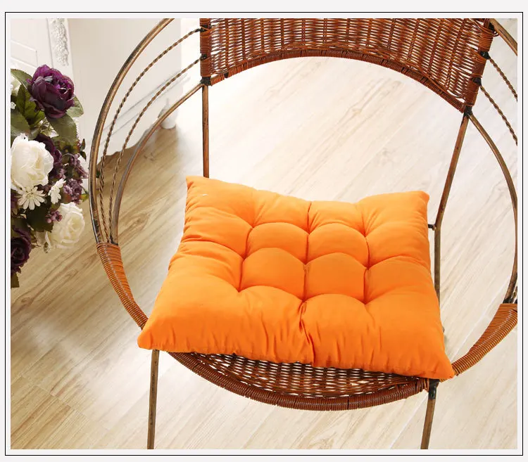 10 карамельных цветов однотонные хлопковые сиденья Подушка для стула коврик с