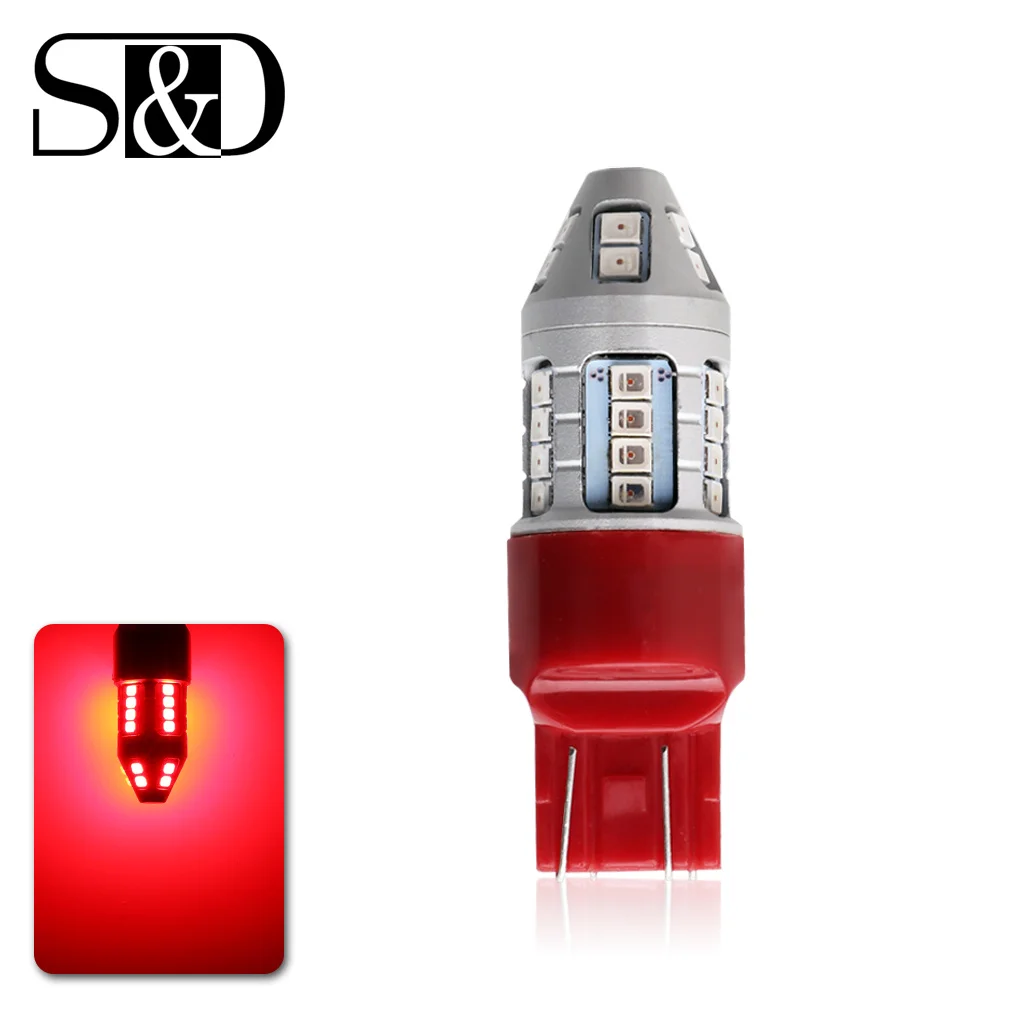 S & D Auto T20 светодиодный фонарь WY21W W21W W21/5W 7440 7443 DRL Поворотная сигнальная лампа для