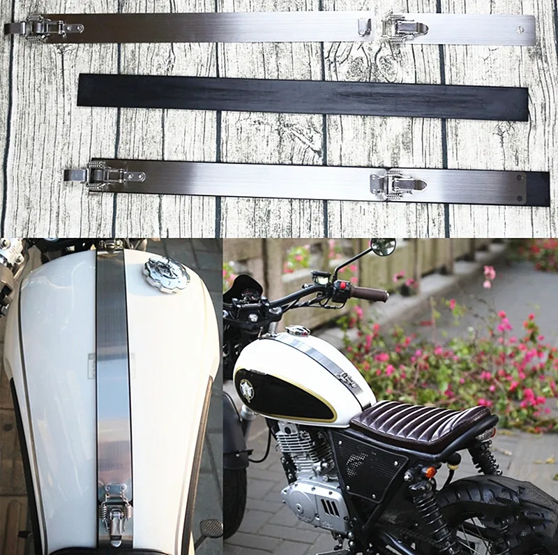

New Cafe Racer vintga Motorcycle tank cover Decal Sticker Stainless custom-made