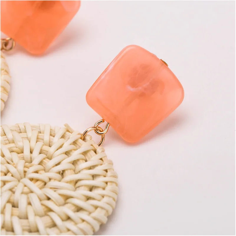 ZINFANDEL преувеличенные корейские модные многоэтажные полимерные большие серьги