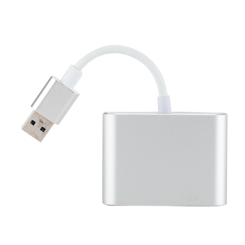 Usb3.0 к Hdmi Vga адаптер 4K Hd 1080P мульти дисплей 2 в 1 Usb конвертер аудио видео кабель для