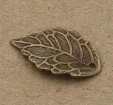 Antique bronze 50 шт.; ; детское нижнее белье 7 видов цветов 10x18 мм филигранными листьями Шарм Подвески поделки из латуни плавающие прелести для изготовления ювелирных изделий, без свинца и никеля - Цвет: Antique bronze