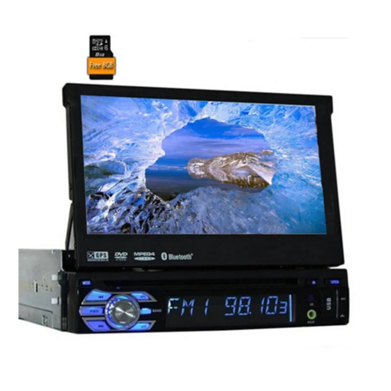 Автомагнитола 1 Din автомобильный Dvd-плеер Gps-навигатор магнитофон автомагнитола