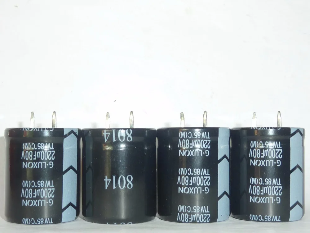 2 шт. 2200 мкФ 80 В G LUXON TW серии 25x30 мм 80V2200uF Алюминий электролитический