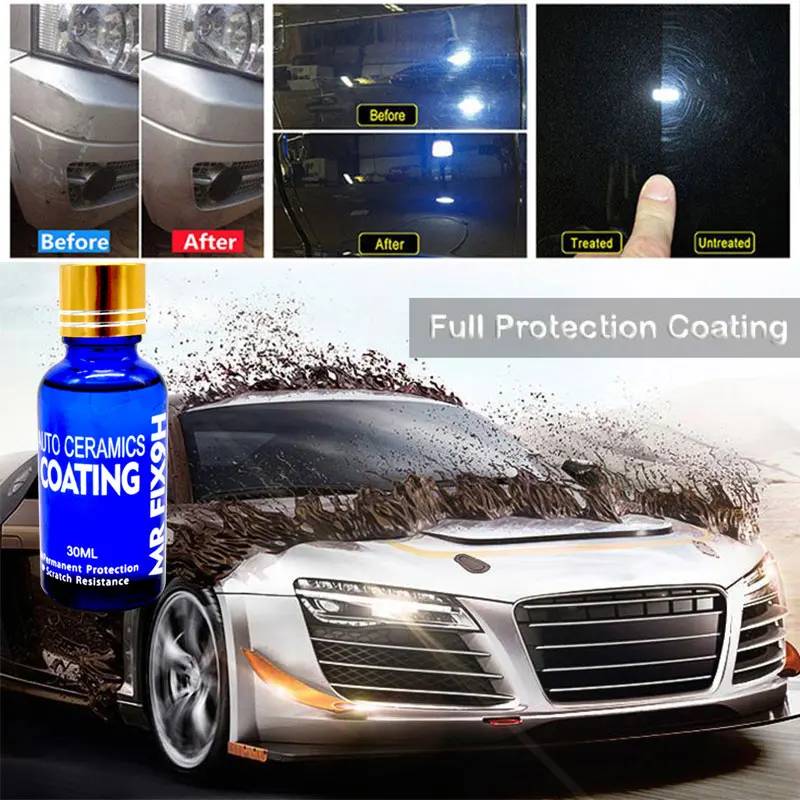 Жидкое керамическое покрытие автомобиля супер гидрофобное стекло практичное