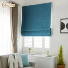 Современные римские жалюзи из хлопка и льна Farbic, занавески для окон гостиной, бесплатная доставка