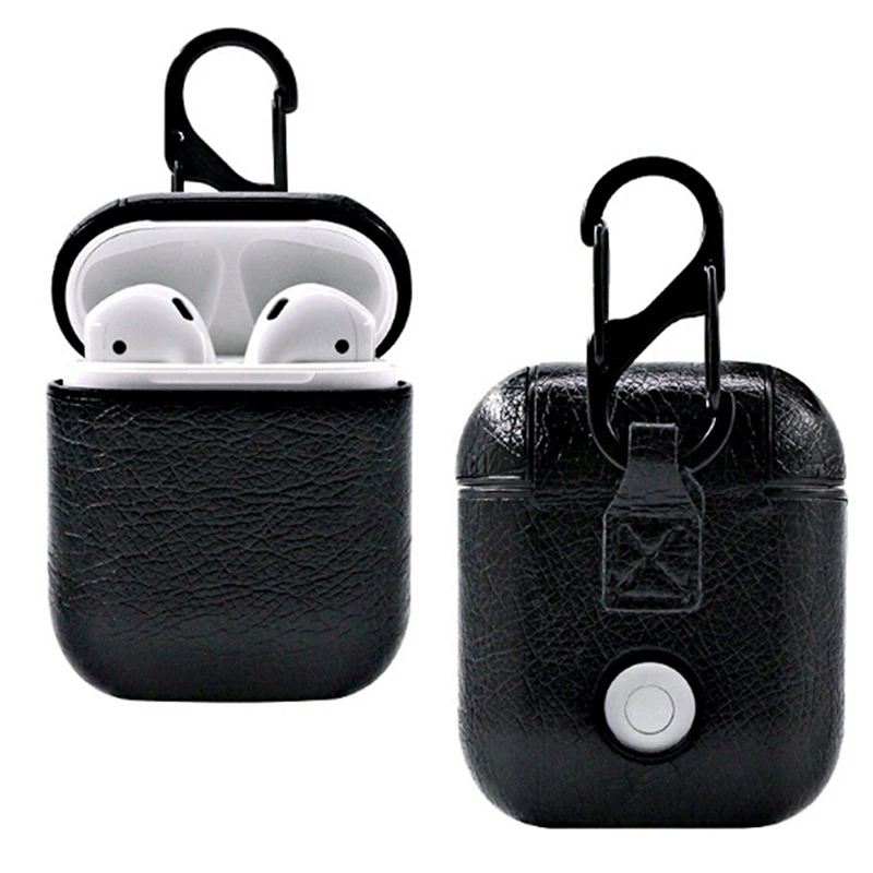 

1pc Leather Case For Airpods Cover Cases For Air Pods Bluetooth Earpods Earphone Leather Protective Skin DropShipping