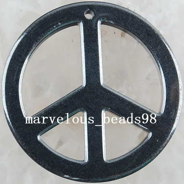 Бесплатная доставка, модные ювелирные изделия, черная немагнитная Подвеска из гематита 35x4 мм с бусинами MC2004