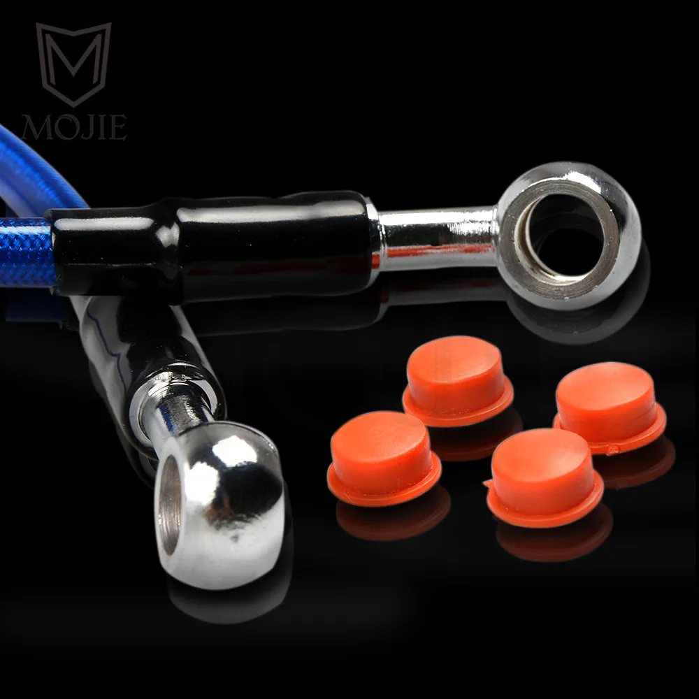 Мотоцикл Байк плетеная сталь гидравлическая усиленная Тормозная Линия муфта