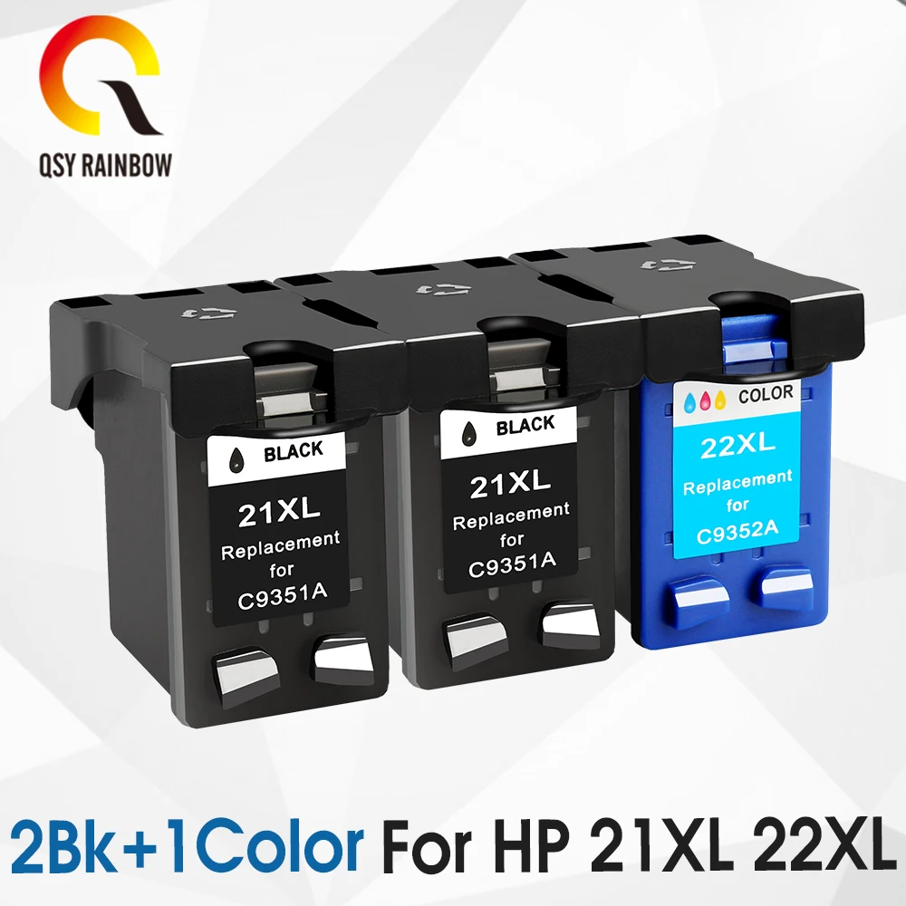 2bk 1color CMYK Supplies Восстановленный чернильный картридж для hp 21 22 для hp 21xL 22XL с чернилами hp Deskjet F380 F2280 3910 3915 3918 3920 3940 D1530 - Цвет: 2bk 1color