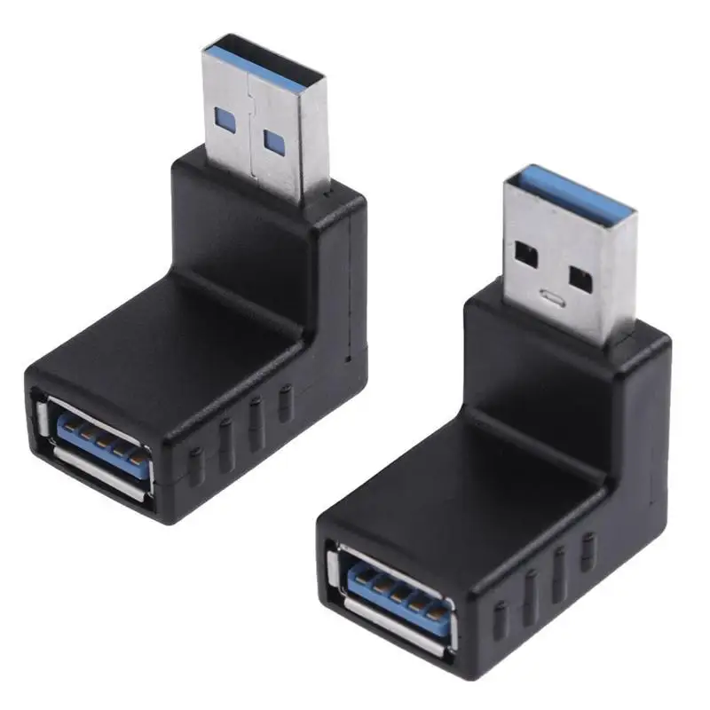5 in 1 USB 3.0 A Male to Female 90 Degree+Straight Angled Adapter Connector Angle Extension Extender Set | Обустройство дома