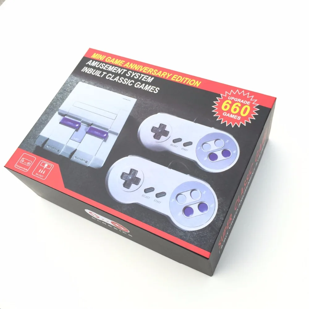 

10PCS Super Mini AV Out Retro Classic Handheld Game Player Family TV Video Game Console Childhood Built-in 660 8bit Games