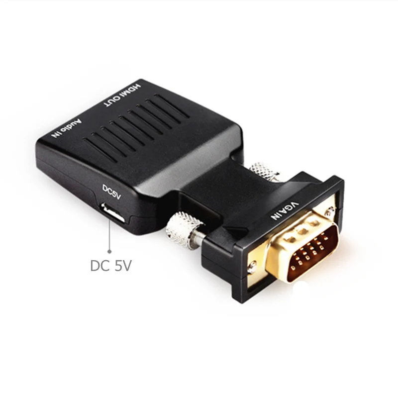 VGA штекер HDMI Женский адаптер с 3,5 мм аудио выход 1080P HDTV AV конвертер кабель для ПК ноутбук Проектор Монитор