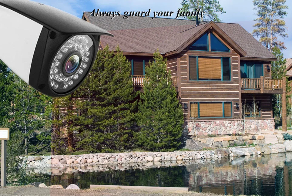 Cctv HD 4MP AHD камера безопасности наружная Водонепроницаемая инфракрасная светодиодная Металлическая Цилиндрическая камера наблюдения ночного видения 4MP CCTV камера