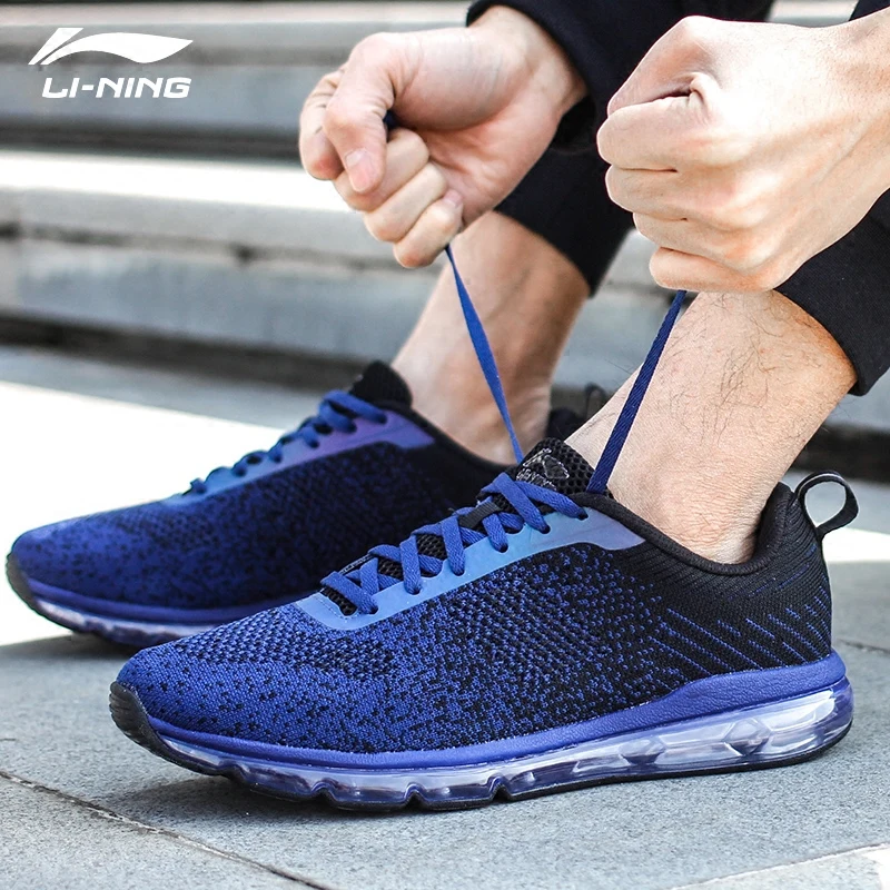 Li-Ning/Мужская обувь Bubble Max в классическом стиле; кроссовки с подкладом; дышащая удобная спортивная обувь для фитнеса; AGCN075 YXB134