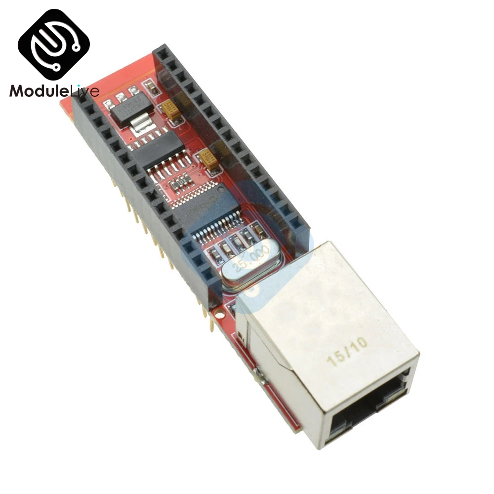 5 шт. ENC28J60 Ethernet щит V1.0 для Arduino Nano микрочип HR911105A RJ45 V3 веб Серверный модуль|Детали и