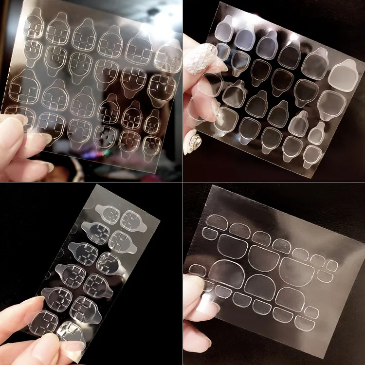 Прозрачные двухсторонние ногти не повреждают при длительном использовании