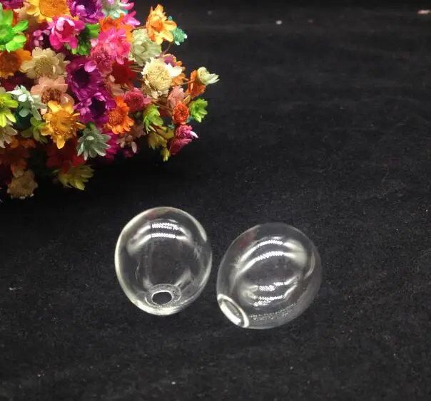 5 комплектов прозрачные стеклянные шарики с отверстием 3 мм 23 х20 мм|glass vial pendant|vial
