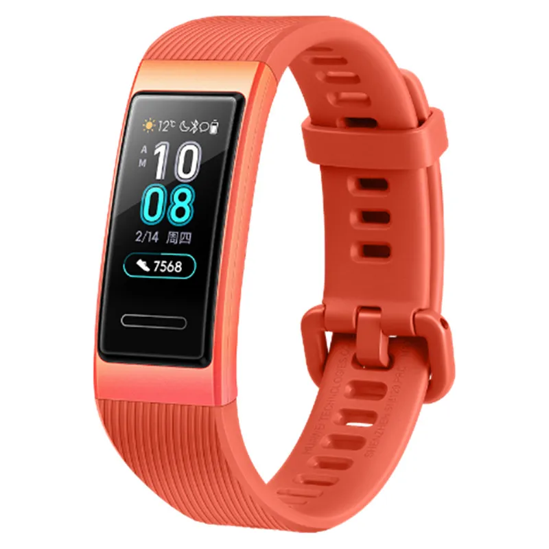 Оригинальный Смарт-браслет Huawei Band 3 с металлической рамкой полноцветный Amoled