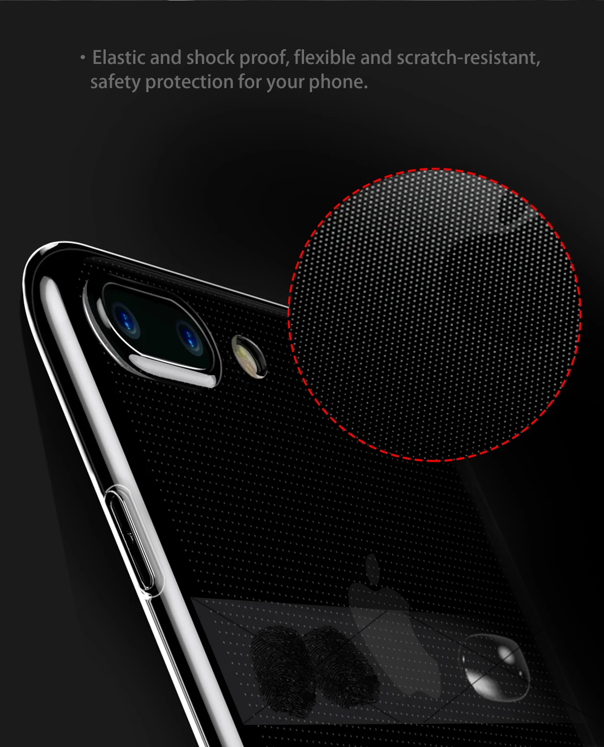 Baseus Прозрачный чехол для iPhone 7 8 Plus, мягкий силиконовый чехол из ТПУ для iPhone 7 7 Plus, Ультратонкий чехол для iPhone 8 8 Plus