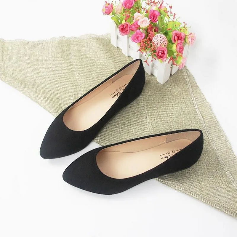 Free Shipping 2021 New Arrival Spring and Autumn Women's Loafers Pointed Toe Women Flat Heel Shoes Boat Shoes Casual