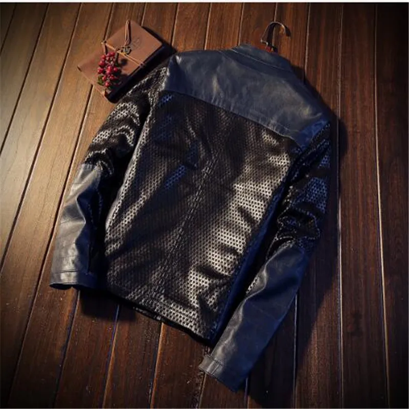 

New Male leather Jacket Biker Men Jacket Punk Motorcycle Bomber Simple PU Leisure Mens Faux Fur Coats M L XL 2XL 3XL