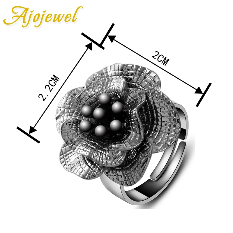 Женское Винтажное кольцо в форме большого цветка|open ring|fashion rings womenrings brand women |