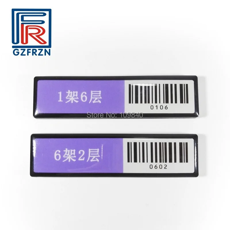 1000pcs Customized printing UHF RFID ABS anti metal Shelf tag 512bit for library File Assets Logistics management