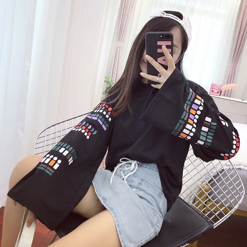 

T-shirts Women Long Sleeve Chic Spring Summer New 2020 Womens Korean Funny TShirts Harajuku Trendy Leisure High Quality Students