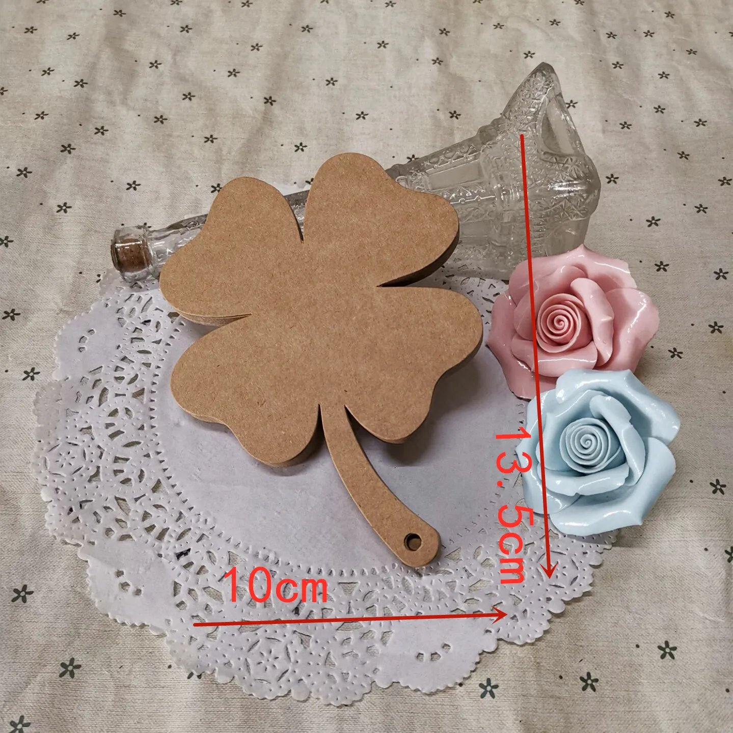 10*13 5 см DIY бирки для одежды черная белая крафт-бумага картонная клевер закладка