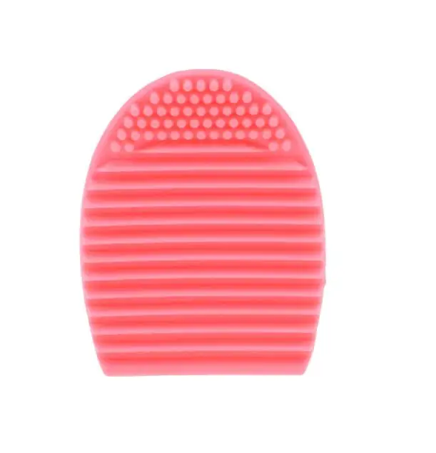 Pink 1 шт., 11 цветов, силикагель, косметическая кисть, яйцо, косметика, кисти, скруббер, доска, мойка, косметическая щетка для чистки инструмента - Цвет: Pink