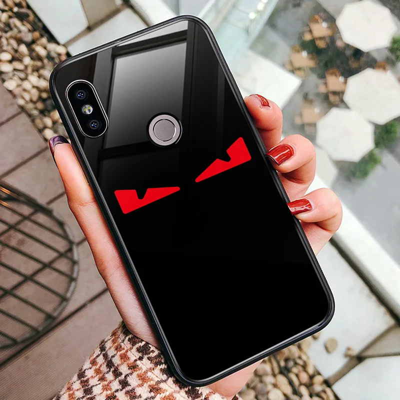 Cartoon Marvel Hero Tempered Glass Case For Xiaomi 9 SE 8 Lite Redmi Note 5 6 Cover |