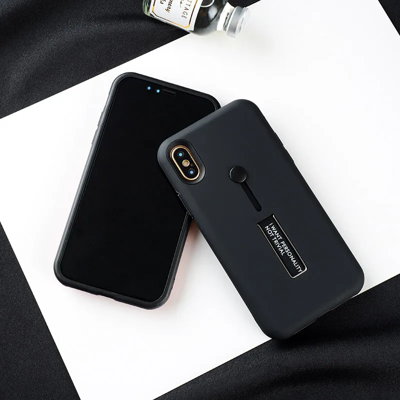 Для iPhone 6s 6 7 8 Plus XS MAX XR X модный мраморный силиконовый с кольцом для пальца чехлы