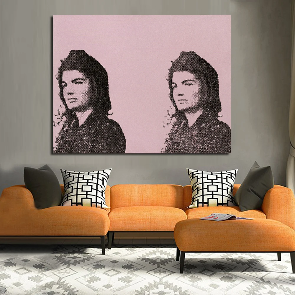 JQHYART Andy Warhol Джеки II из 11 популярных художников Том картины на холсте для гостиной