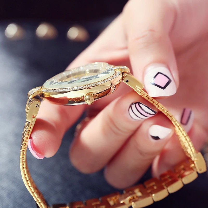 Часы Cacaxi женские кварцевые уникальные брендовые Роскошные с блестящим