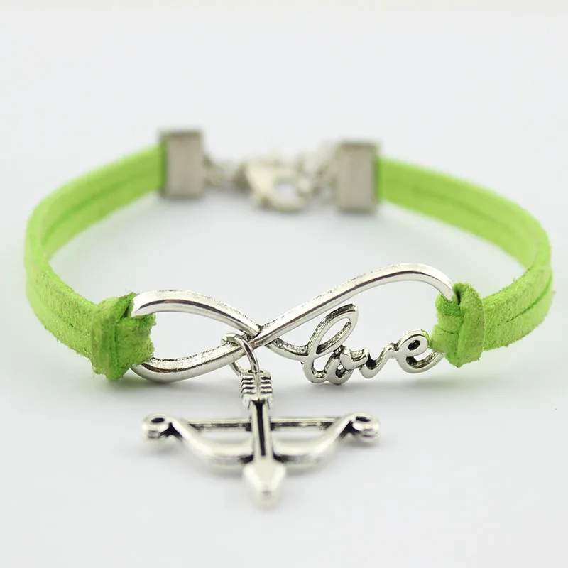 Новый стиль ретро лук в виде стрелы знак бесконечности символ любви браслет