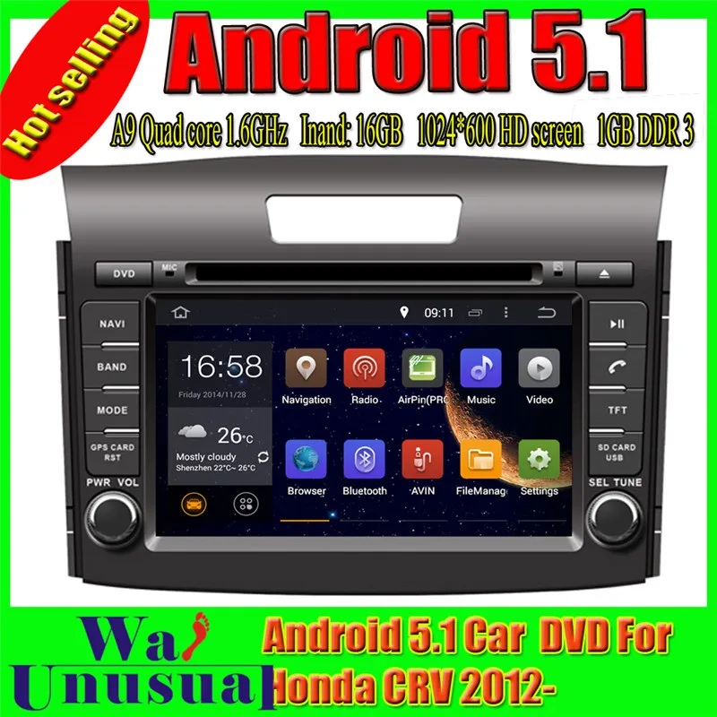 

Wanобычно 1024*600 7 ''Восьмиядерный 32 ГБ 4 ГБ ОЗУ фонарь для Honda CRV 2012 2013 2014 2015 2016 2017 GPS навигация