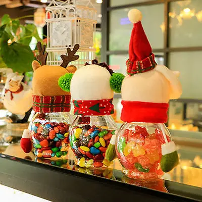 Прямая поставка рождественские конфеты герметичные банки прозрачная