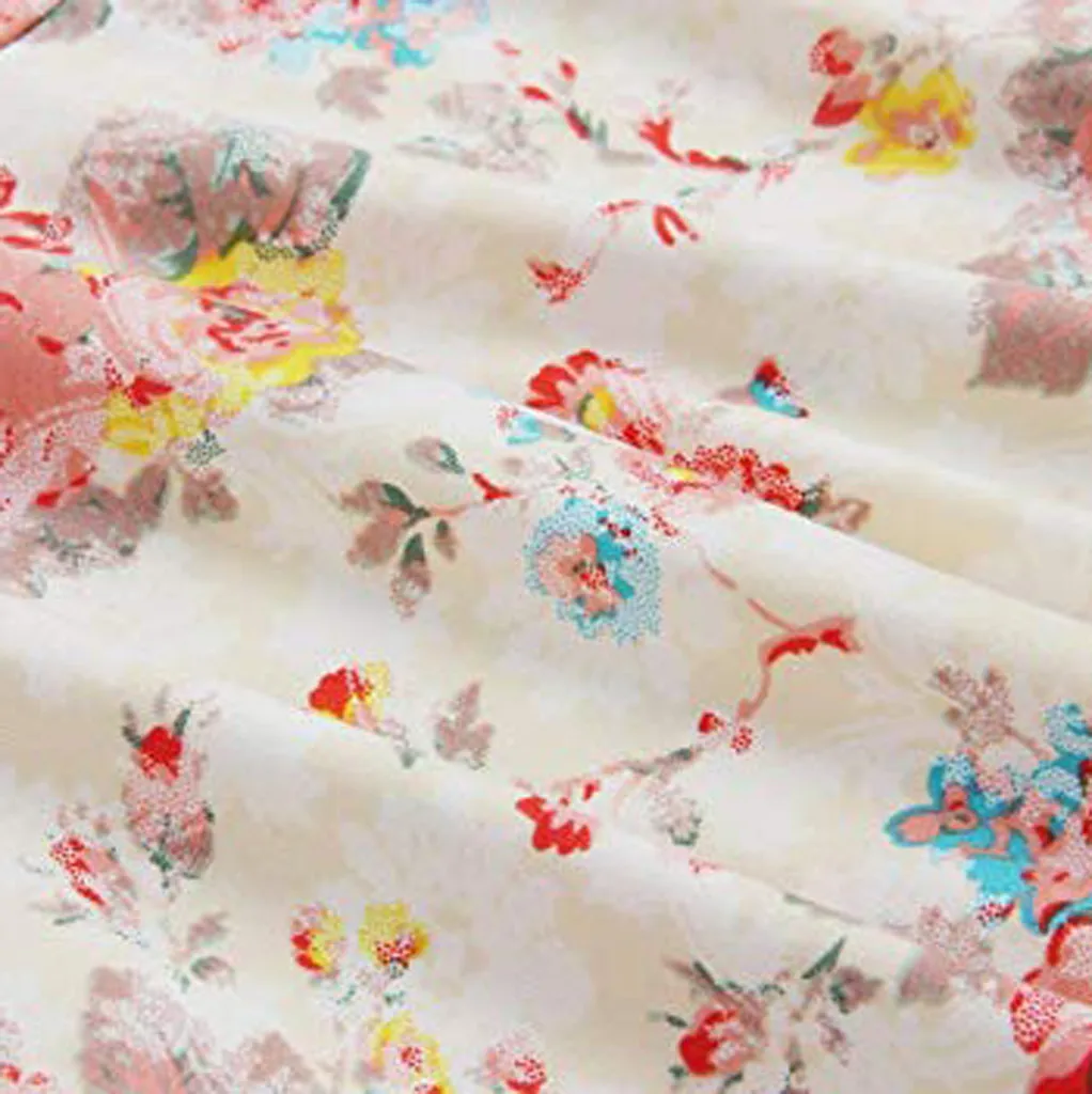 Женское платье без рукавов с цветочным принтом Повседневное Платье До Колена