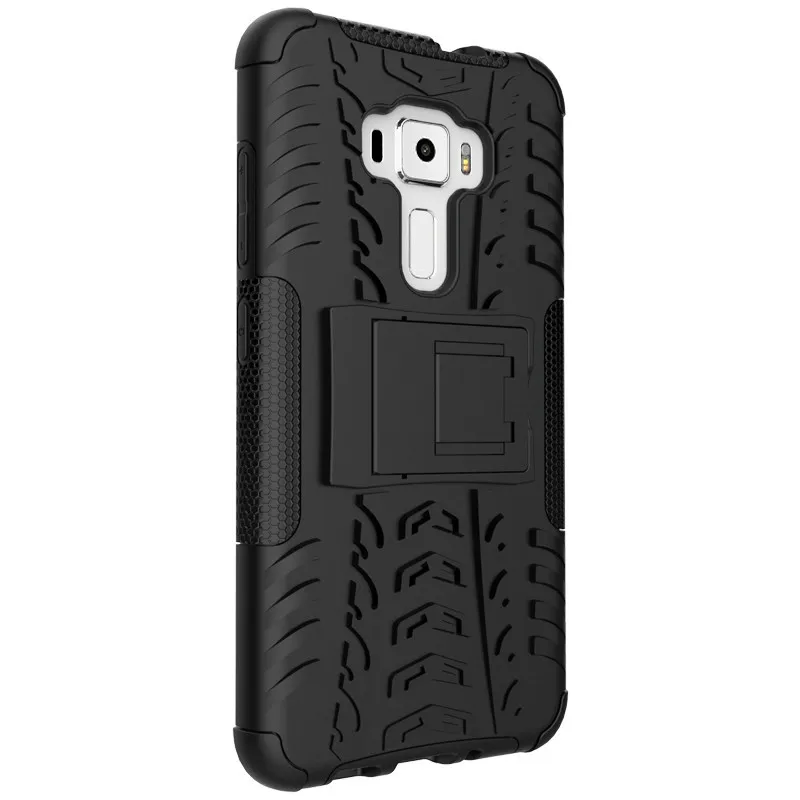 Чехол-накладка для Asus Zenfone 3 ZE552KL 2 в 1 двухслойный противоударный гибридный