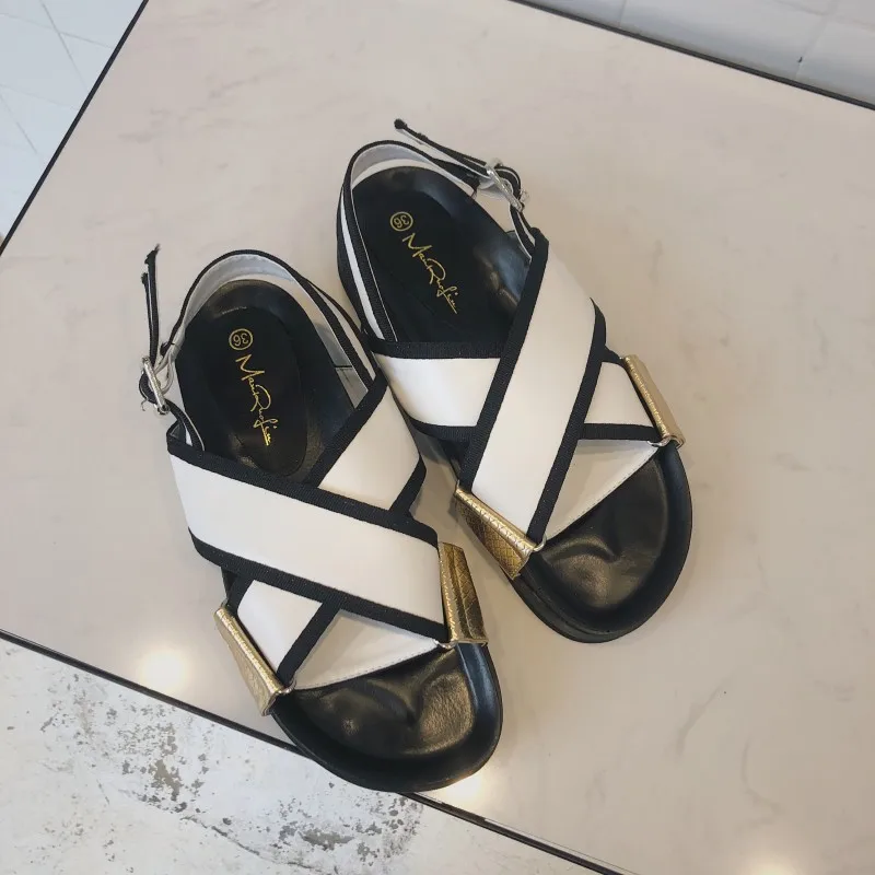 Повседневная Белая обувь, женские сандалии на платформе, zapatos de mujer, летняя новинка, chaussure femme, женские пляжные сандалии, sandalias mujer