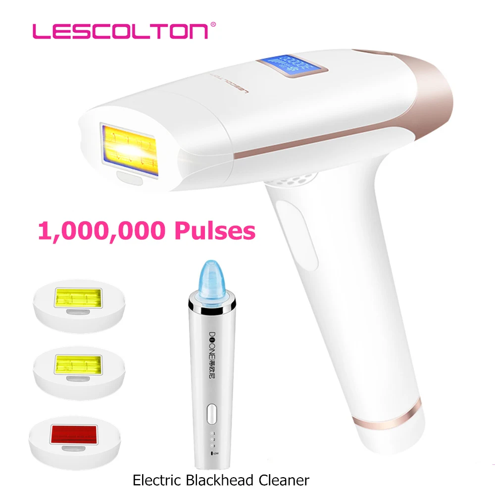 Lescolton T009i 4в1 IPL эпилятор, Перманентная лазерная машина для удаления волос, 1000000 импульсов, лазерный Фотоэпилятор для бикини