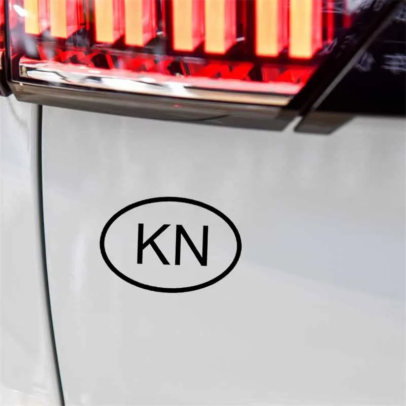 YJZT 14 8 см * 10 Автомобильная Наклейка Виниловая наклейка KN SAINT KITTS и NEVIS код страны