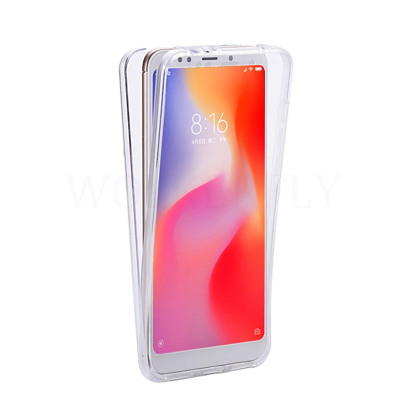 Clear 360 Полное покрытие чехол для Xiaomi mi 9 8 SE 5X 6X A1 A2 Lite ПК+ ТПУ повышенной прочности и защищенности противоударный с откидывающейся крышки на Red mi Примечание 7 5 6 iPad Pro 6A Red mi 5 Plus S2 4X 5A чехол - Цвет: Clear