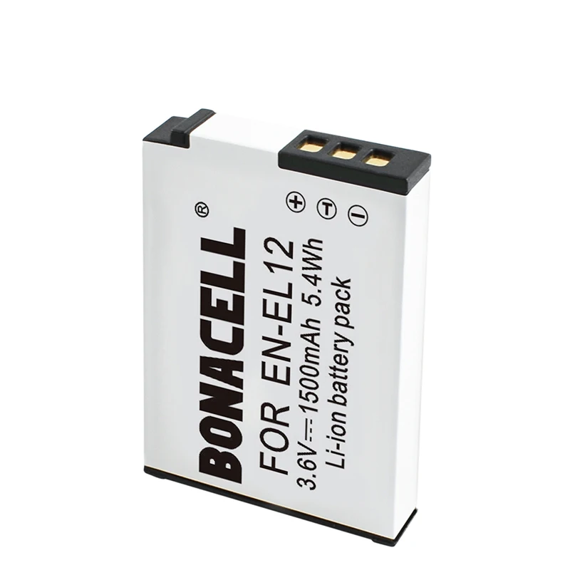 Bonacell EN EL12 батареи для Nikon Coolpix S9900 S9700 S9100 S8000 AW120 AW130 S6000 S6100 S6300 S9050|Перезаряжаемые