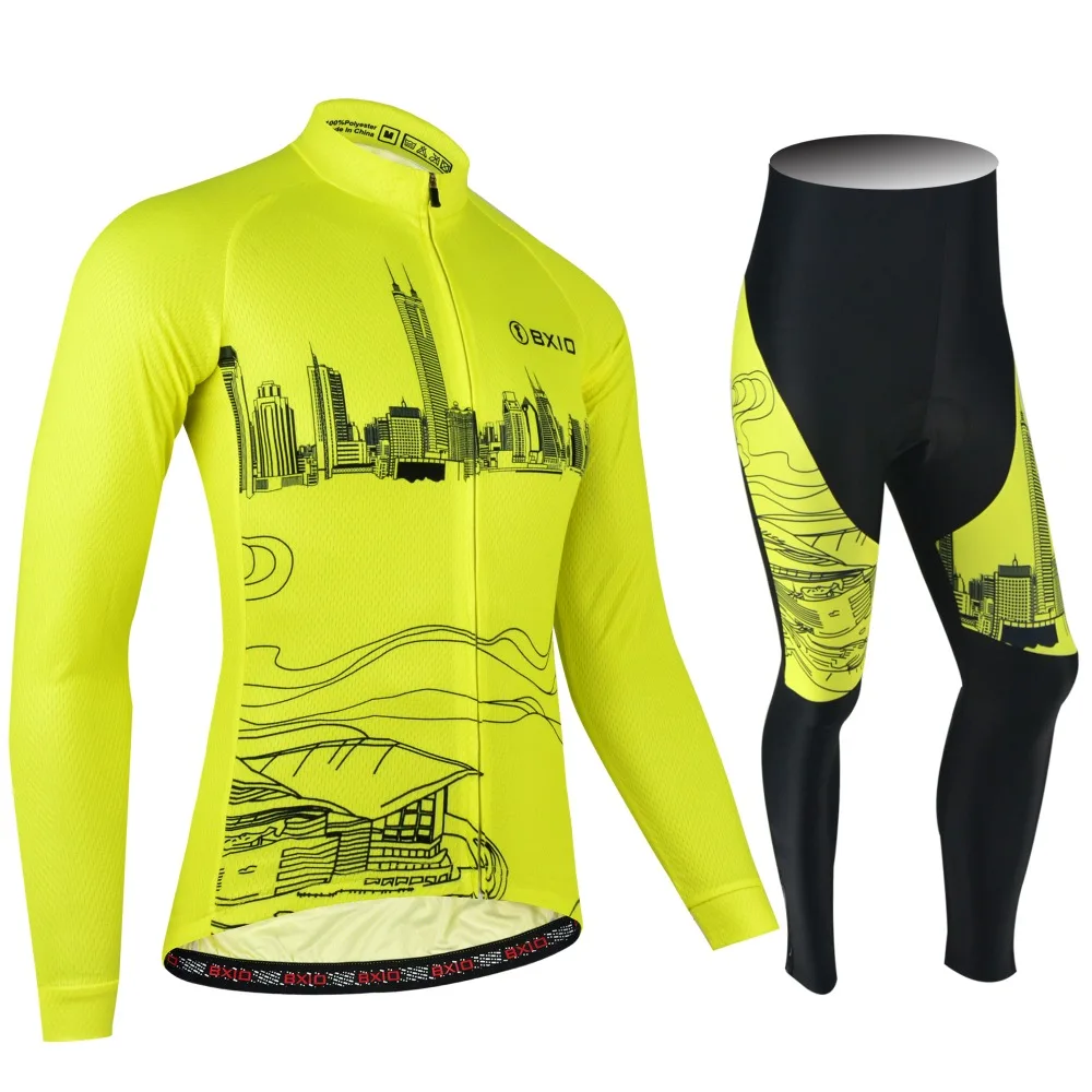 Подлинная BXIO новый товар Зимняя Теплая Флисовая велосипедная одежда желтый