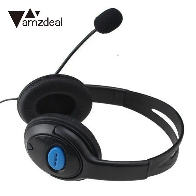 Amzdeal Высококачественная Проводная игровая стерео гарнитура для чата наушники с