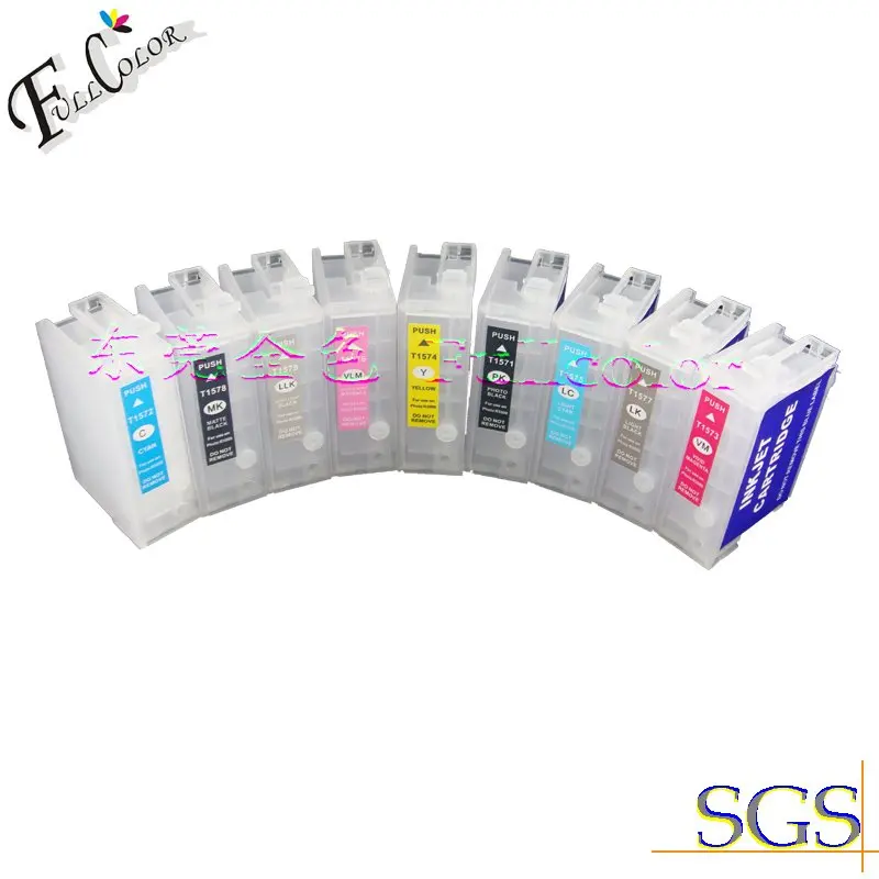 New and Free shipping T1571 CISS Cartridge For Epson Printer photo R3000 9 Color refill Cartridges | Компьютеры и офис